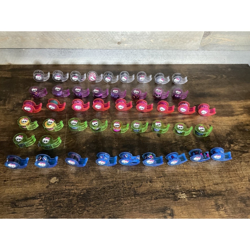 G1 Mixed Lot of Used Monster High Tapeffiti 52 Different Tapes Crafts